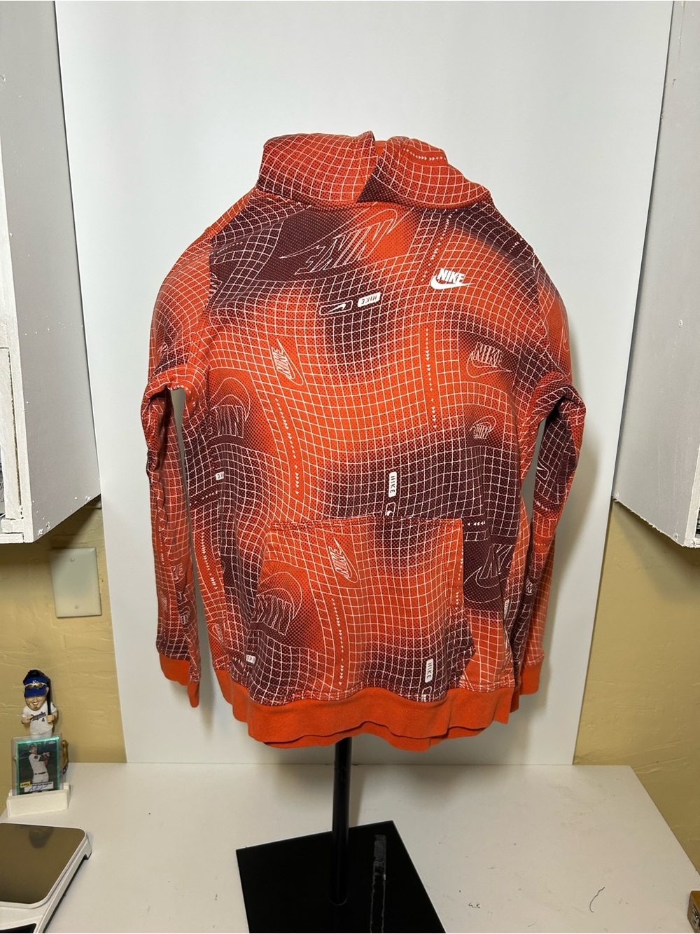 Nike kids Orange Graphic Pullover Hoodie